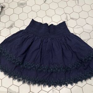 Peixoto Blue Bubble Mini Skirt for Casual Occasions